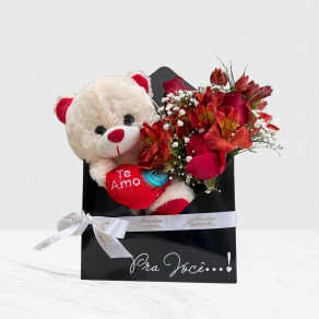 ROSAS E PELUCIA BOX A602