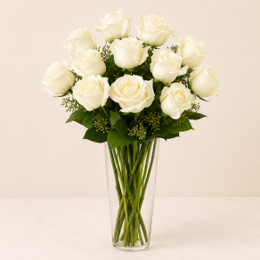 BUQUÊ  DE ROSAS BRANCAS B249