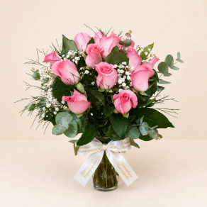 BUQUÊ DE ROSAS PINK B 260