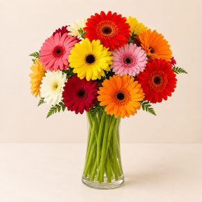 BUQUÊ  DE GERBERAS COLORIDAS B251